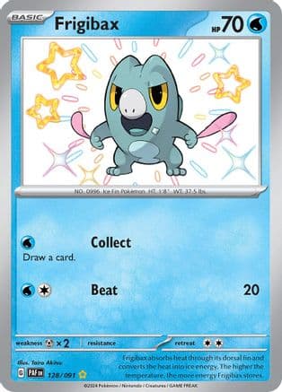 Frigibax 128/091 - Holofoil SV Paldean Fates - Shiny Rare
