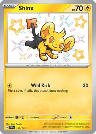 Shinx 135 - Holofoil SV Paldean Fates - Shiny Rare