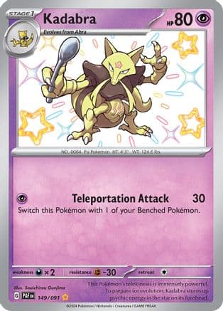 Kadabra 149- SV Paldean Fates Holofoil
