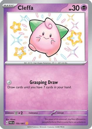 Cleffa 150 - Holofoil SV Paldean Fates - Shiny Rare