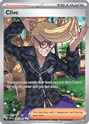 Clive 227/091 - Holofoil SV Paldean Fates - Ultra Rare
