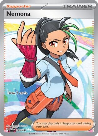 Nemona 229/091 - Holofoil SV Paldean Fates - Ultra Rare
