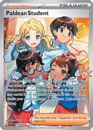 Paldean Student 230/091 - Holofoil SV Paldean Fates - Ultra Rare