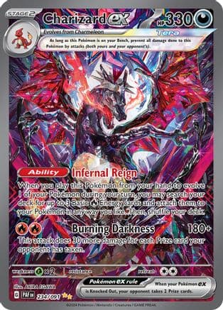 Charizard ex 234/091 - Holofoil SV Paldean Fates - Special Illustration Rare