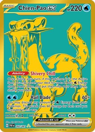 Chien-Pao ex 242- SV Paldean Fates Holofoil