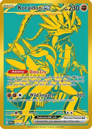 Koraidon ex 245 - Holofoil SV Paldean Fates - Hyper Rare