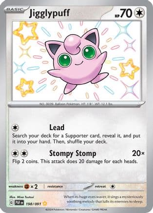 Jigglypuff 198 - Holofoil SV Paldean Fates - Shiny Rare