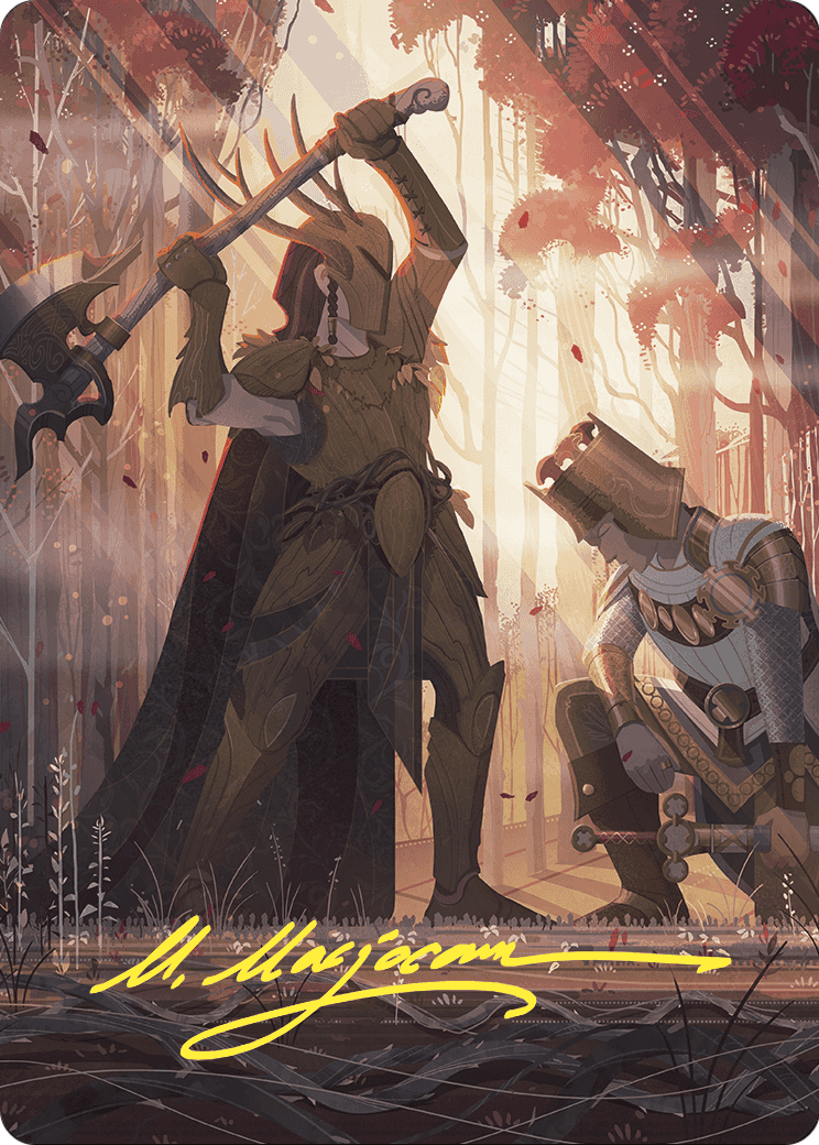 Karmic Justice // Karmic Justice (AWOE-062) - Wilds of Eldraine Art Series (Borderless) Foil