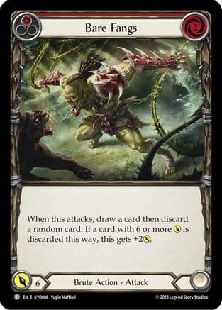 Bare Fangs (Red) (KYO008) - Blitz Deck: Heavy Hitters - Kayo