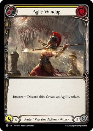 Agile Windup (Yellow) (RNR017) - Blitz Deck: Heavy Hitters - Rhinar