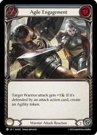 Agile Engagement (Blue) (OLA023) - Blitz Deck: Heavy Hitters - Olympia
