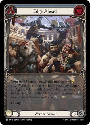 Edge Ahead (Blue) (OLA025) - Blitz Deck: Heavy Hitters - Olympia