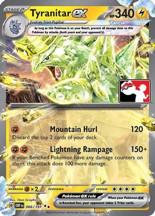 Tyranitar ex 66- Prize Pack Series Cards Holofoil