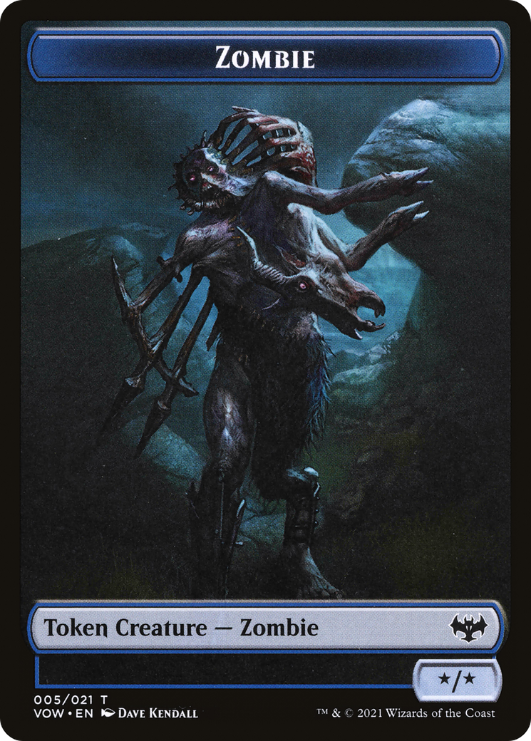 Zombie (TVOW-005) - Innistrad: Crimson Vow Tokens Foil