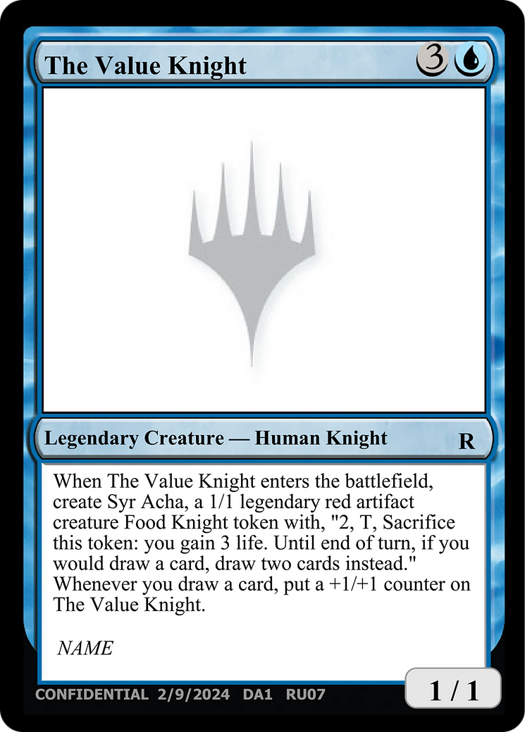 The Value Knight (DA1-RU07A) - Unknown Event