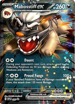 Mabosstiff ex 086- SV Scarlet & Violet Promo Cards Holofoil
