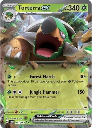 Torterra ex 012/162 - Holofoil SV05 Temporal Forces - Double Rare