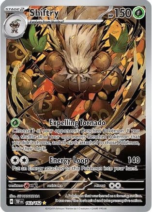 Shiftry 163/162 - Holofoil SV05 Temporal Forces - Illustration Rare
