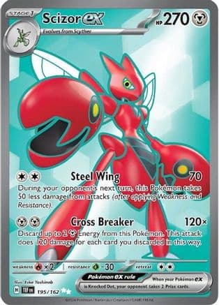 Scizor ex 195/162 - SV05 Temporal Forces Holofoil