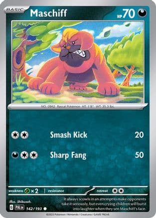 Maschiff (Cosmos Holo) 142/193 - Miscellaneous Cards & Products Holofoil