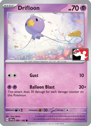 Drifloon (Cosmos Holo) 089/198 - Prize Pack Series Cards Holofoil