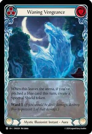 Waning Vengeance (Blue) (ENG024) - Blitz Deck: Part the Mistveil - Enigma