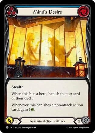 Mind's Desire (Blue) (NUU022) - Blitz Deck: Part the Mistveil - Nuu