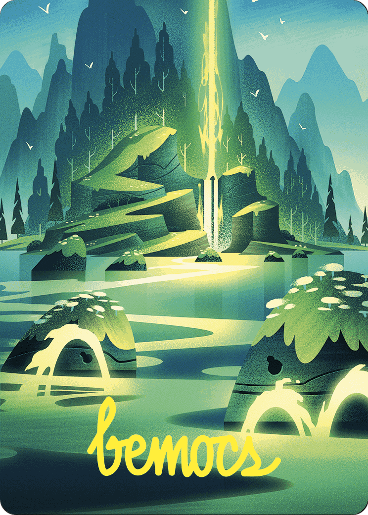 Leyline of Abundance // Leyline of Abundance (AWOE-073) - Wilds of Eldraine Art Series (Borderless) Foil