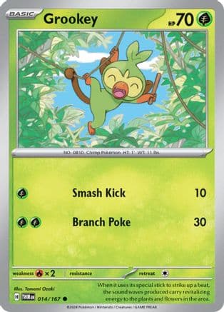 Grookey 014 SV06 Twilight Masquerade - Common