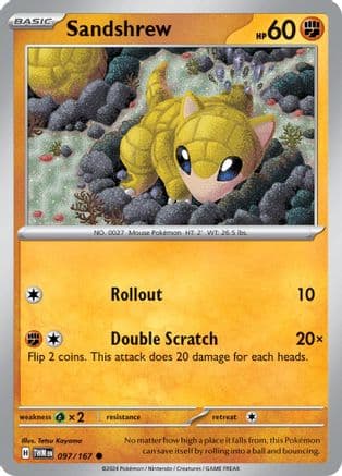 Sandshrew 097- SV06 Twilight Masquerade