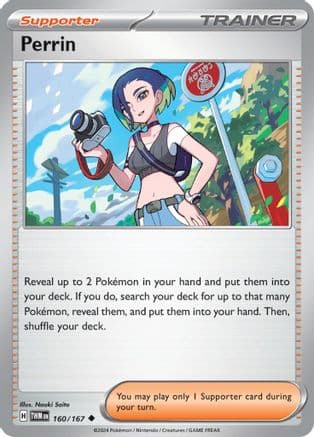 Perrin 160/167 - Reverse Holofoil SV06 Twilight Masquerade - Uncommon