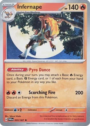 Infernape 033/167 Deck Exclusives - Rare