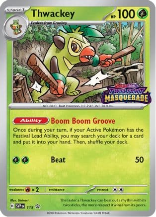 Thwackey 115- SV Scarlet & Violet Promo Cards Holofoil