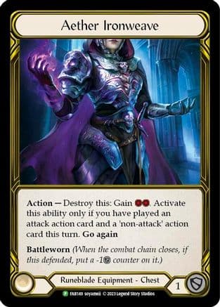 Aether Ironweave (Golden) - FAB149 (FAB149) - Flesh and Blood: Promo Cards