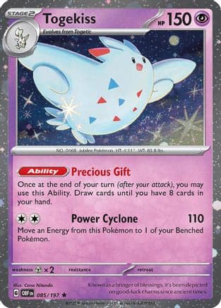 Togekiss (Cosmos Holo) 85/197 - Blister Exclusives Holofoil