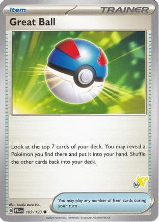 Great Ball Pikachu 183- Battle Academy 2024
