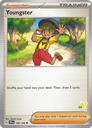 Youngster Pikachu 198- Battle Academy 2024
