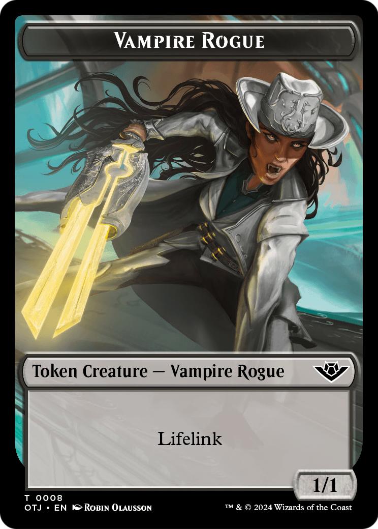 Vampire Rogue (TOTJ-008) - Outlaws of Thunder Junction Tokens Foil