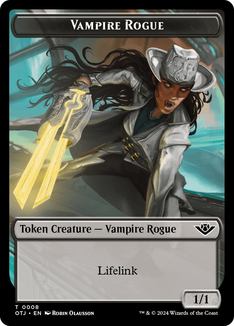Vampire Rogue (TOTJ-008) - Outlaws of Thunder Junction Tokens Foil