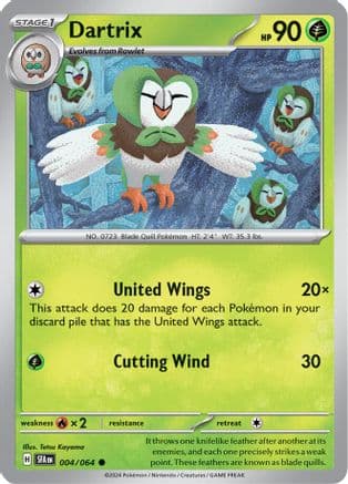 Dartrix 004- SV Shrouded Fable Reverse Holofoil