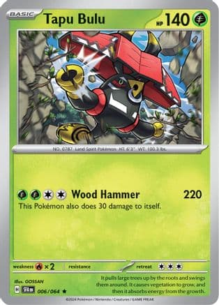 Tapu Bulu 006/064 - SV Shrouded Fable Reverse Holofoil