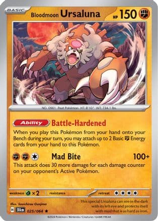 Bloodmoon Ursaluna 025- SV Shrouded Fable Holofoil