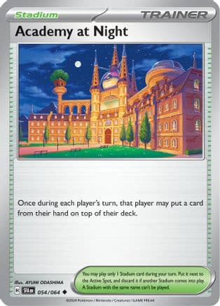 Academy at Night 054- SV Shrouded Fable Reverse Holofoil