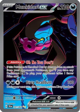 Munkidori ex 091/064 - Holofoil SV Shrouded Fable - Special Illustration Rare