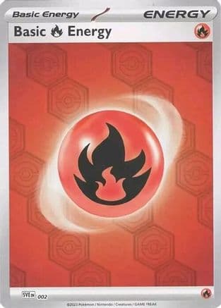 Basic Fire Energy 002- SV Shrouded Fable Reverse Holofoil