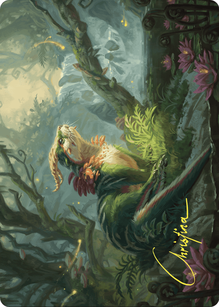 Elusive Otter // Elusive Otter (AWOE-037) - Wilds of Eldraine Art Series (Borderless) Foil