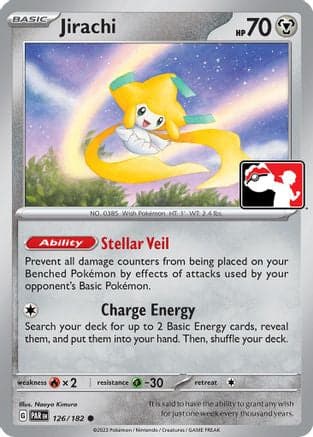 Jirachi 126- Prize Pack Series Cards Holofoil