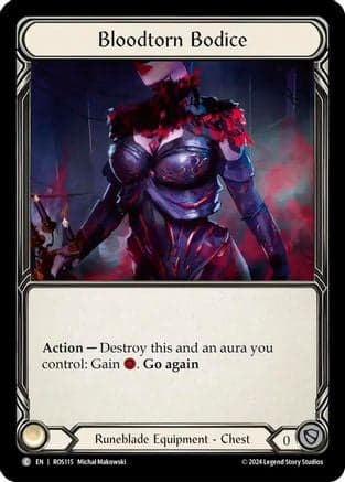 Bloodtorn Bodice (ROS115) - Rosetta Cold Foil