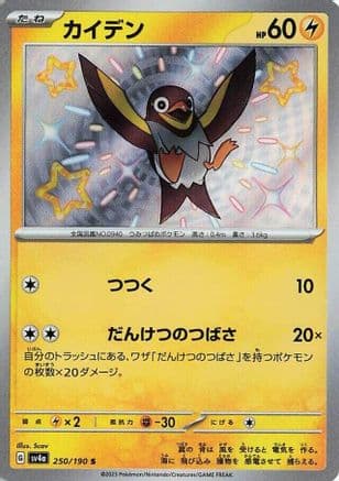 Wattrel - 250/190 (Japanese) - SV4a Shiny Treasure ex Holofoil