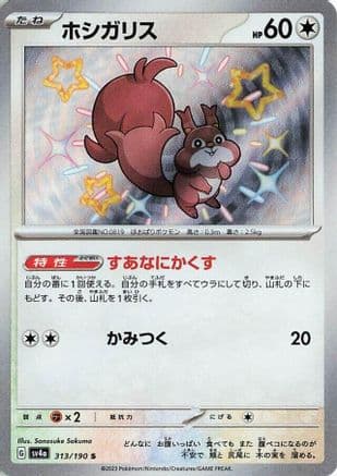 Skwovet - 313/190 (Japanese) - SV4a Shiny Treasure ex Holofoil